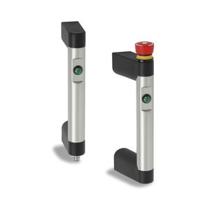 functional handle / aluminum / U-shaped / fixed