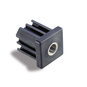 square plug / threaded / polyamide / for square tubes