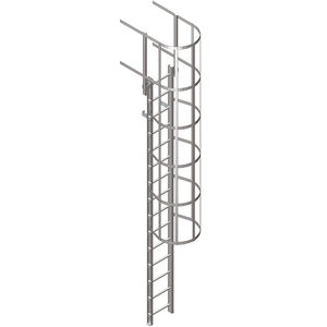 Frp Ladder - M.m. Srl - Single   For Well   With Safety Cage