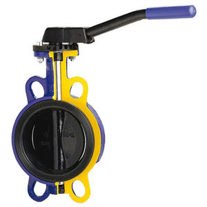 wafer valve / butterfly / lever / for water