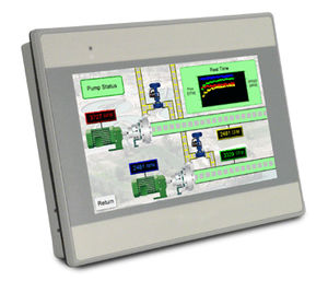 HMI terminal with touch screen / panel-mount / 800 x 600 / display