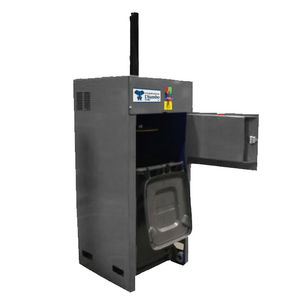 stationary waste compactor / for food / for waste containers / hydraulic