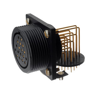 circular connector / electrical power supply / RF / PCB
