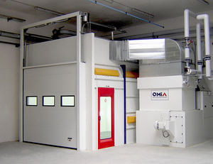 enclosed paint booth