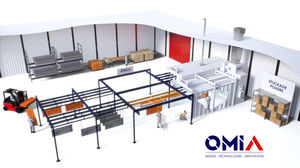 open powder coating booth