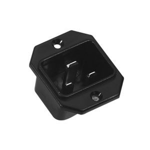 electrical power supply connector / Socket / square / flange