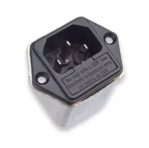 IEC with 2-pole circuit breaker power entry module