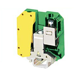 DIN rail-mounted terminal block