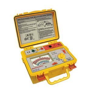 insulation tester / earth resistance / portable / analog