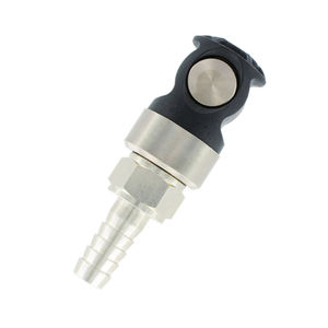 compressed air fitting / quick / barbed / straight