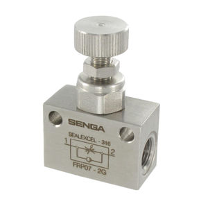 volumetric flow regulator / pneumatic / stainless steel