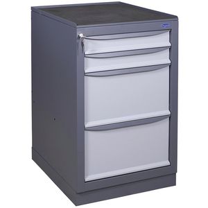 workshop cabinet / floor-mounted / with drawer / metal