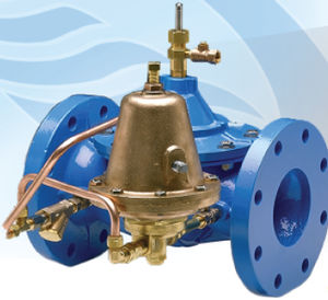 globe valve / level control / for wastewater / single-acting