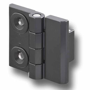 stainless steel hinge / corner / screw-in / 180°