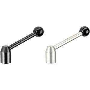 steel clamping lever / rustproof / with tapped insert