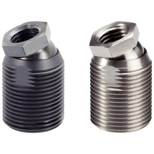 machine foot / steel / screw-in / articulated