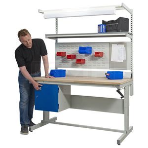 metal workbench / with drawer