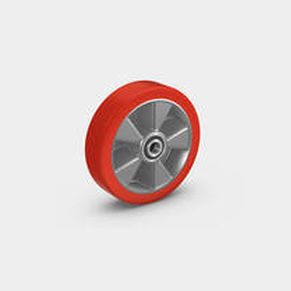 wheel with solid tire / aluminium