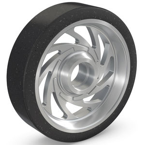 wheel with solid tire