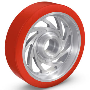 wheel with solid tire / polyurethane / for medium loads / low-noise