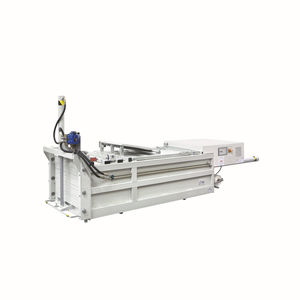 horizontal baling press / channel / top-loading / for cardboard boxes