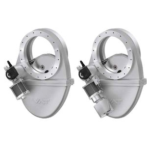 large-diameter valve / gate / pneumatically-operated / aluminum