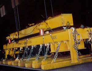electrically switched electro lifting magnet / for sheet metal / fixed beam