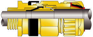 nickel-plated brass cable gland