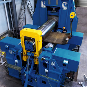 3-roll plate bending machine / electric / conical / with mobile control panel