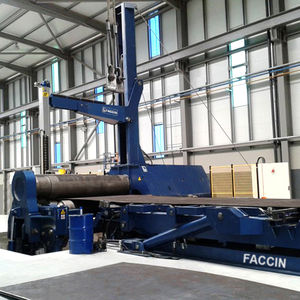 4-roll plate bending machine / electric / conical / with mobile control panel