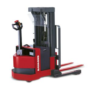 electric stacker truck / walk-behind / for pallets / handling