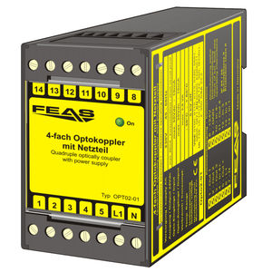 DIN rail optocoupler