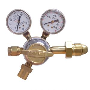 mass flow meter / for nitrogen / with display / brass