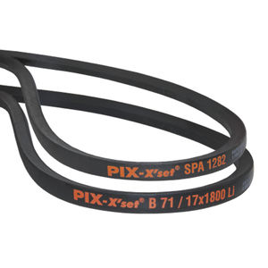 V transmission belt / rubber / industrial / for machines