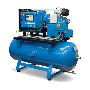 air compressor / stationary / electrically-powered / screw