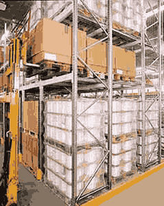 push-back shelving
