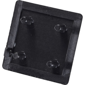 square end cap / plastic / for profiles