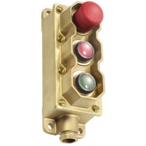 emergency stop push-button switch / touch / momentary / with indicator light