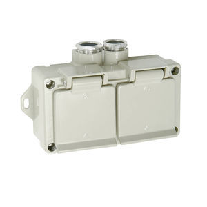 wall-mounted electrical socket / built-in / IP44