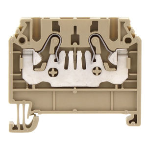 DIN rail-mounted terminal block