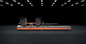 CNC twin-head cutting-off machine
