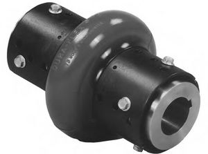flexible coupling / for heavy loads / sleeve and shear pin