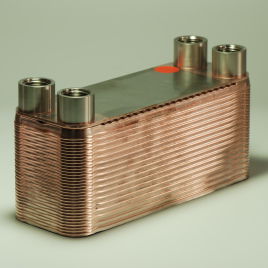 brazed plate heat exchanger / liquid/liquid / industrial