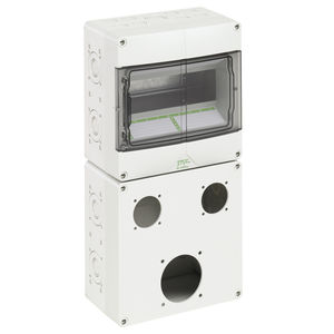 power distribution electrical enclosure / wall-mounted / polycarbonate / with electrical socket