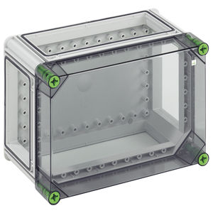 power distribution electrical enclosure / wall-mounted / polycarbonate / with transparent cover