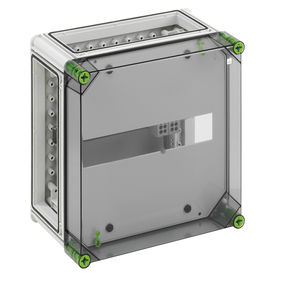 circuit breaker electrical enclosure / wall-mounted / polycarbonate / with transparent cover