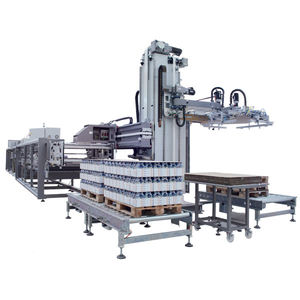 wrap-around case packer-palletizer