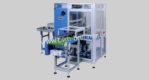automatic shrink wrapping machine / for bottles / with shrink tunnel