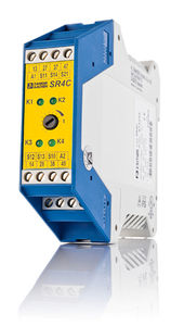 DIN rail mounted time relay