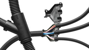 flexible corrugated tube connector